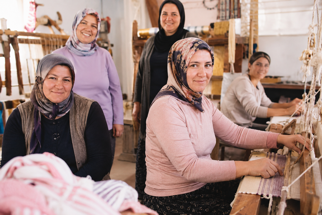 Turkse vrouwelijke arbeiders
